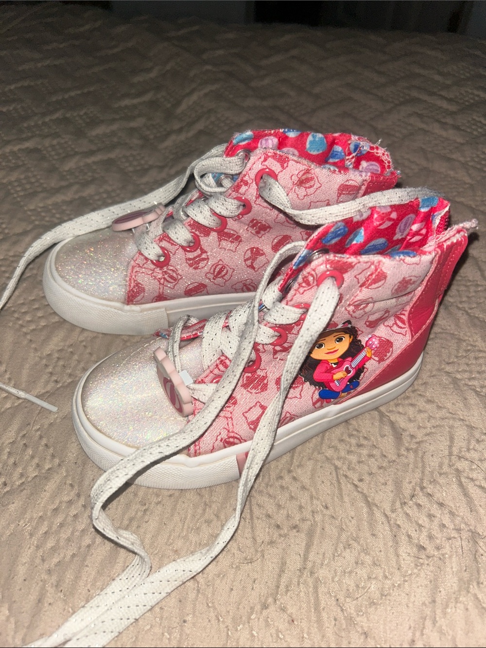 Kids Gabby Dollhouse High-Top Sneakers